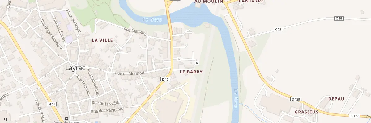 Plan du 26 Av DU BARRY à Layrac