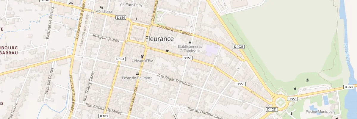 Plan du 75 Rue Jean Jaurès à Fleurance