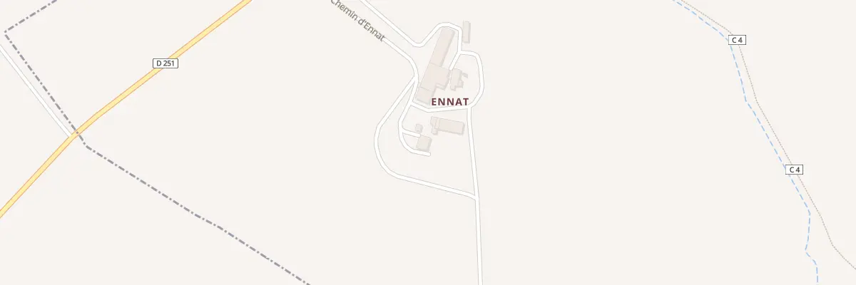 Plan du 5026 A Ennat à Lalanne