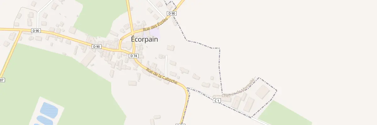 Plan du 10 Rue de la Caboche à Écorpain