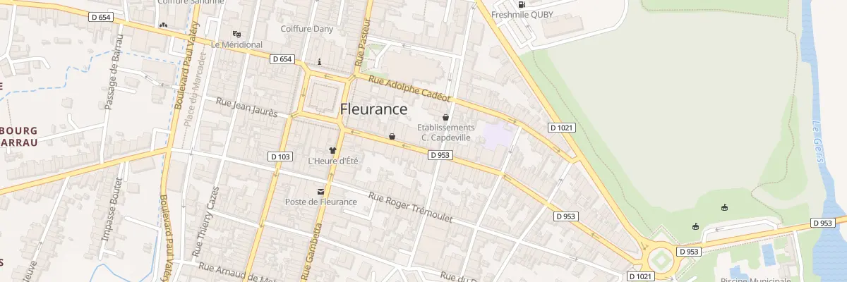Plan du 66 Rue Jean Jaurès à Fleurance