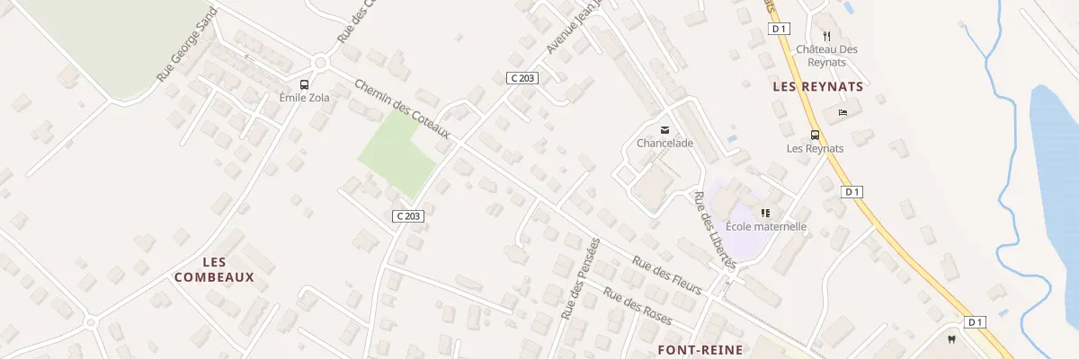 Plan du 3 Rue des Fleurs à Chancelade