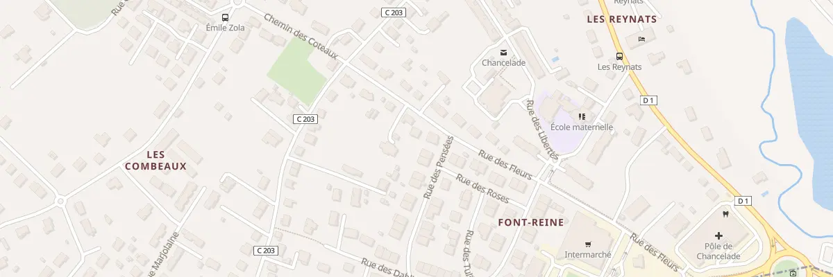 Plan du 8 Rue des Fleurs à Chancelade