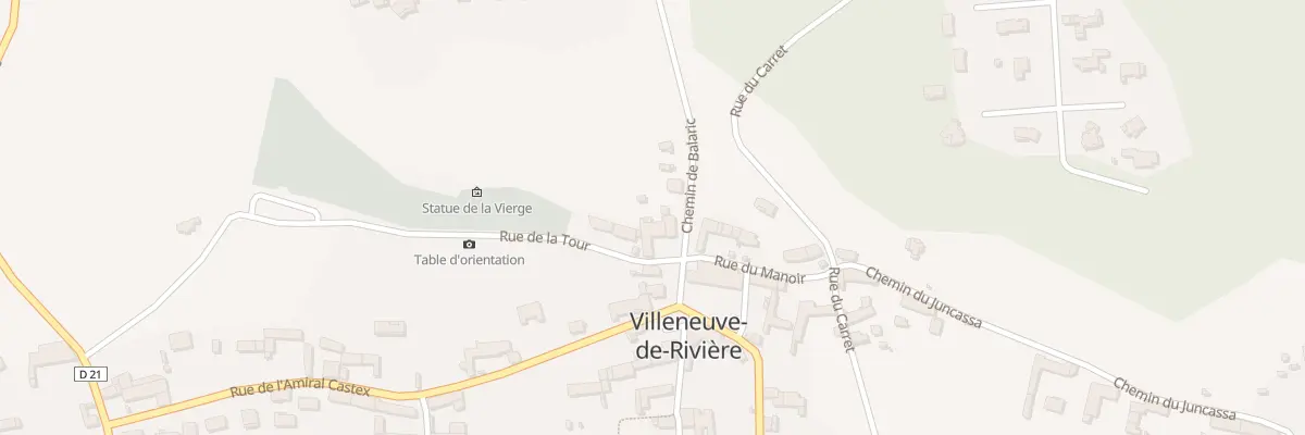 Plan du 385 Rue de la Tour à Villeneuve-de-Rivière
