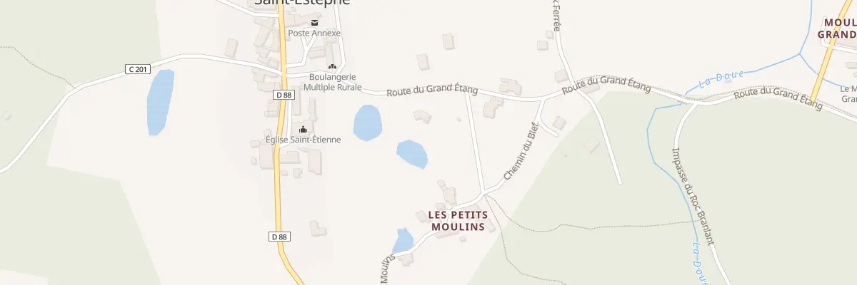 Plan des Petits Moulins à Saint-Estèphe
