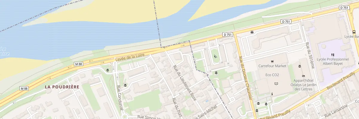Plan du 5 Rue de la Levee de la Loire à La Riche
