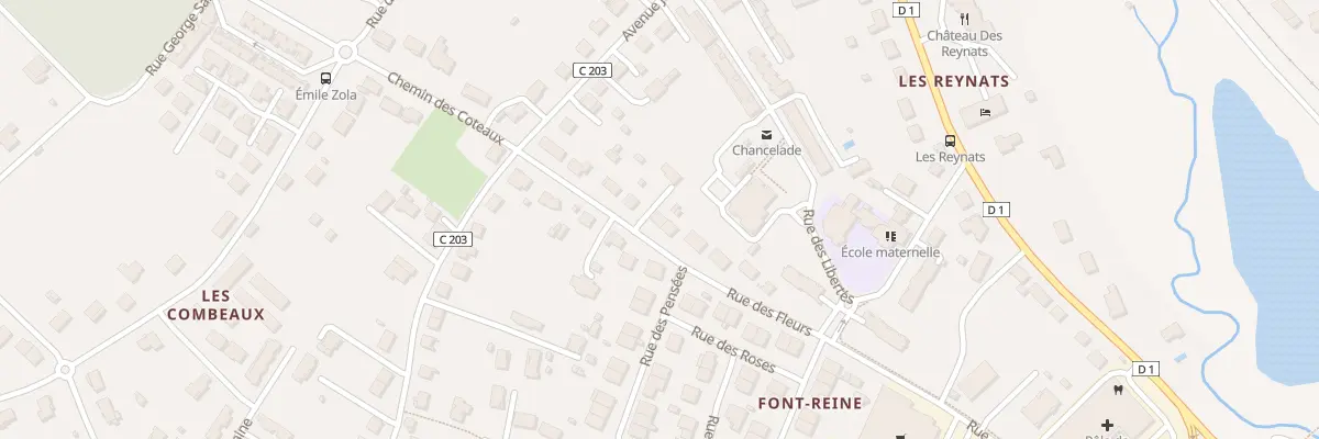 Plan du 7 Rue des Fleurs à Chancelade