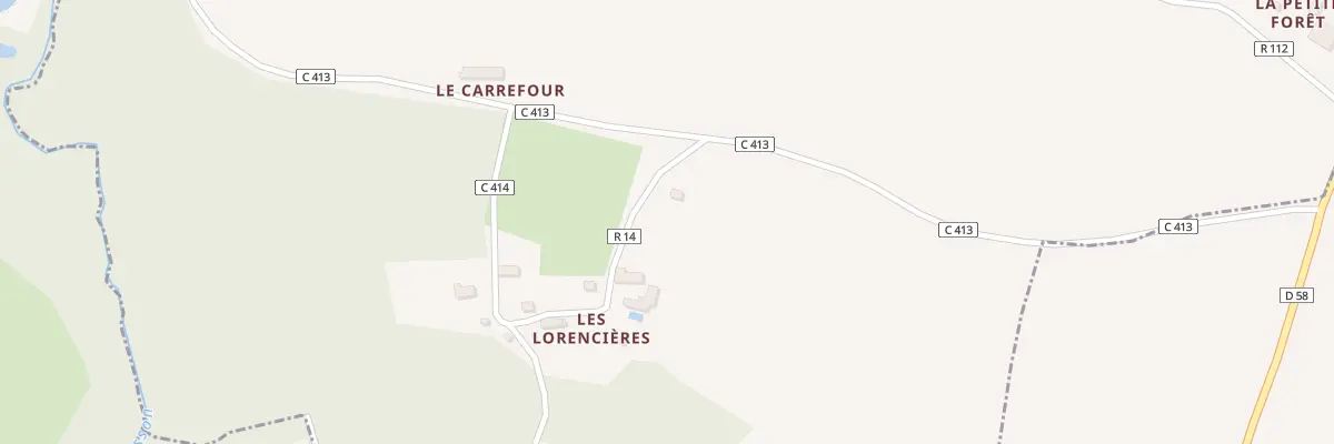Plan des Laurencieres à Sainte-Cérotte