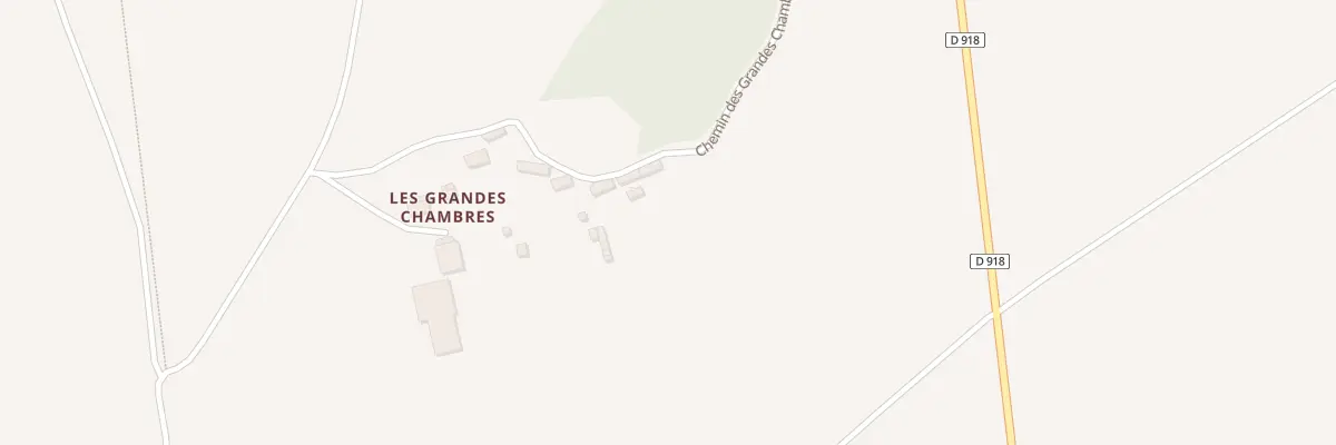 Plan du 1 Che des Grandes Chambres à Crulai