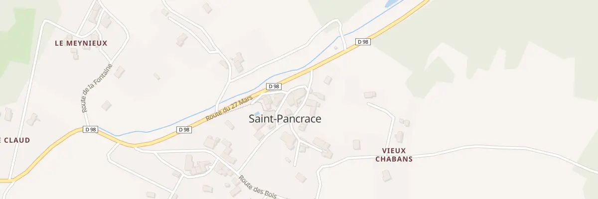Plan du 27 Le Bourg à Saint-Pancrace