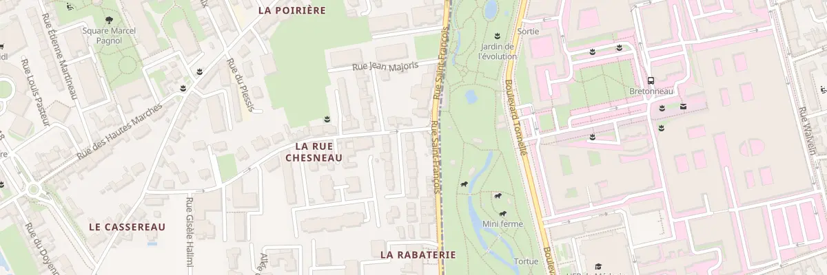 Plan du 2 Rue de la Motte Chapon à La Riche