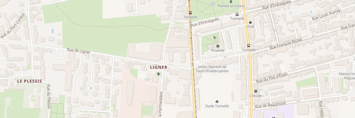 Plan du 28 Rue de la Parmentière à La Riche