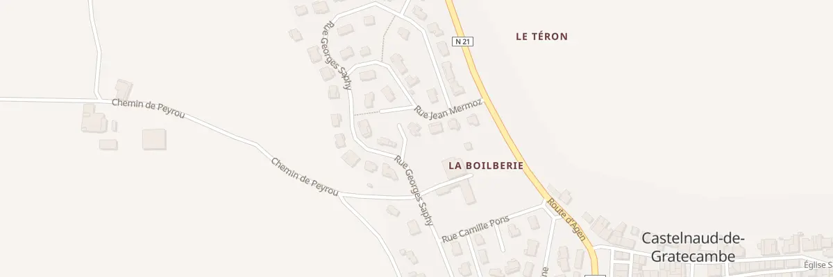 Plan du 358 La Boulbene à Castelnaud-de-Gratecambe