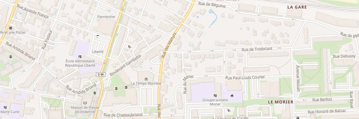 Plan du 3 Rue de Trotbriand à Joué-lès-Tours