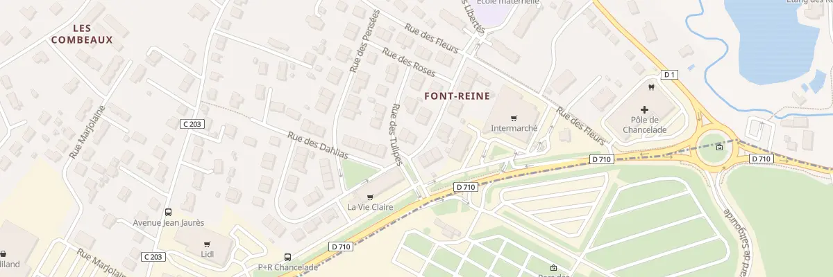 Plan du 1 Rue des Capucines à Chancelade