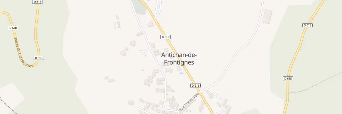 Plan du 8 Rte du Col des Ares à Antichan-de-Frontignes