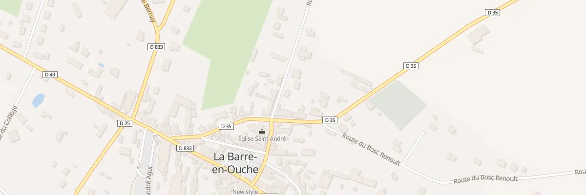 Plan du 3B Rte du Verger - La Barre en Ou à Mesnil-en-Ouche
