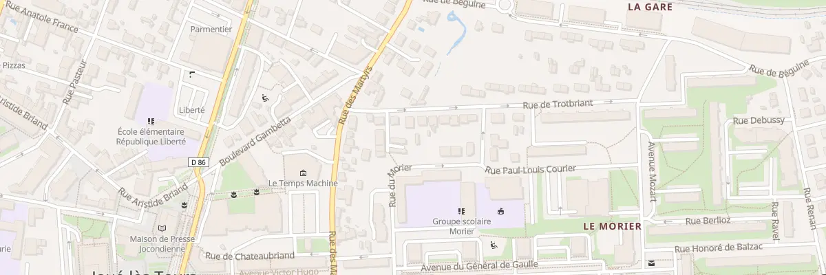 Plan du 9 Rue de Trotbriand à Joué-lès-Tours