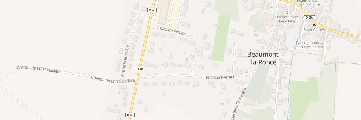 Plan du 21 Rue Saint-armel à Beaumont-Louestault