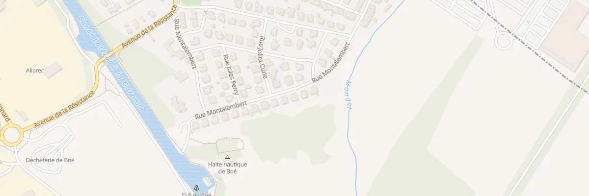 Plan du 24 Rue Montalembert à Boé