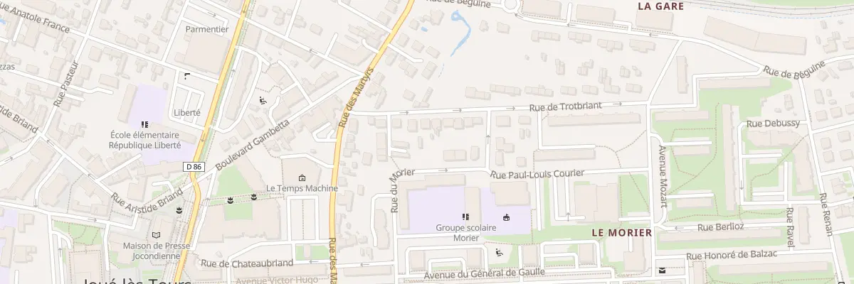 Plan du 11 Rue de Trotbriand à Joué-lès-Tours