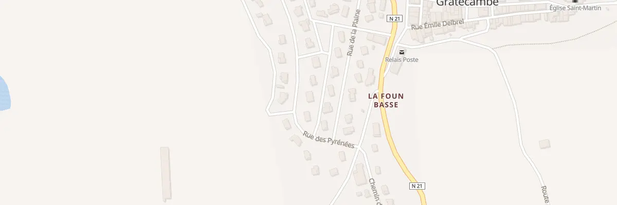 Plan du 14 Rue des Pyrenées à Castelnaud-de-Gratecambe