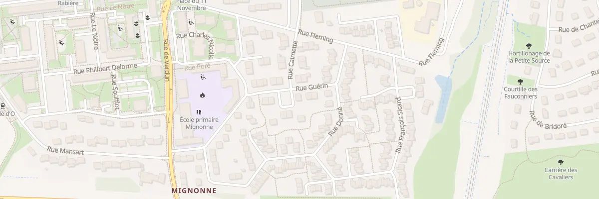 Plan du 20 Rue Guérin à Joué-lès-Tours