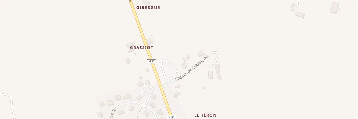 Plan du 95 Che de Gibergue à Castelnaud-de-Gratecambe