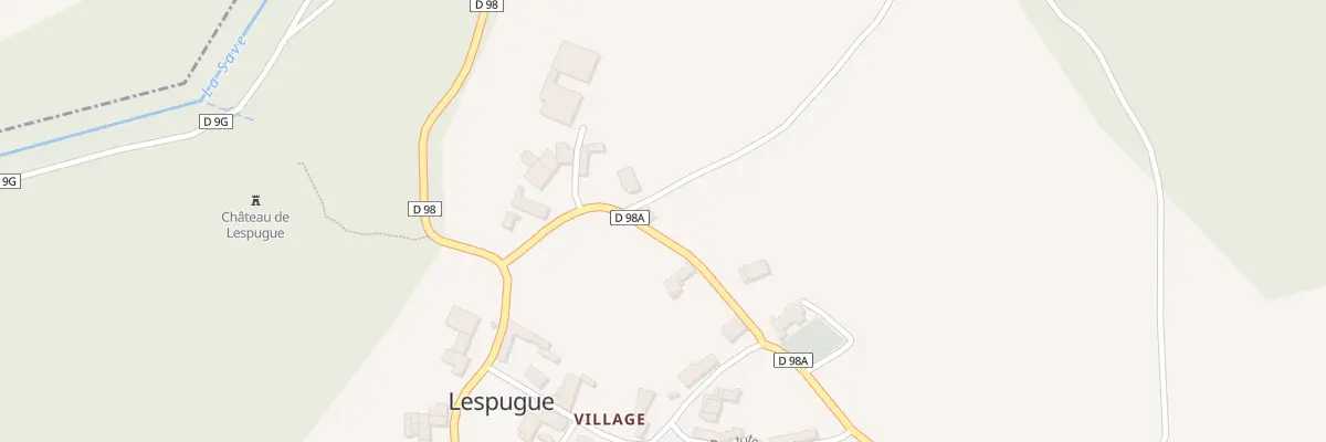 Plan du 7 Village à Lespugue