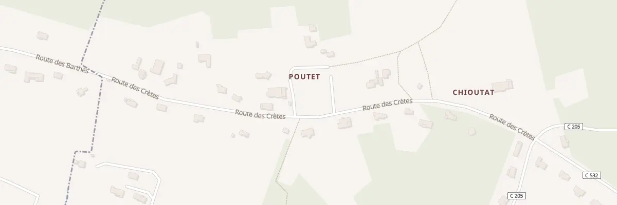Plan du 1966 Rte des Crêtes à Lédat