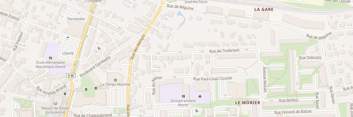 Plan du 15 Rue de Trotbriand à Joué-lès-Tours