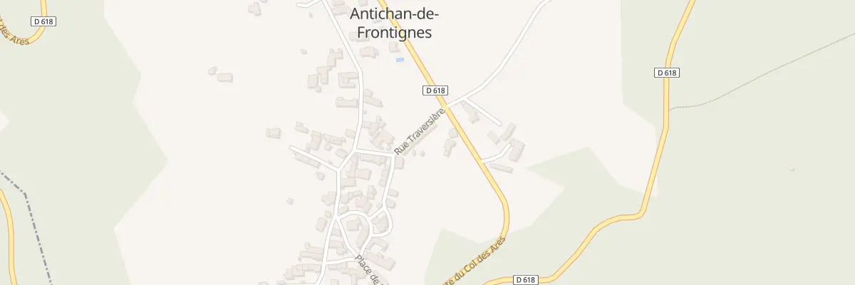 Plan du 3 Rue Traversière à Antichan-de-Frontignes