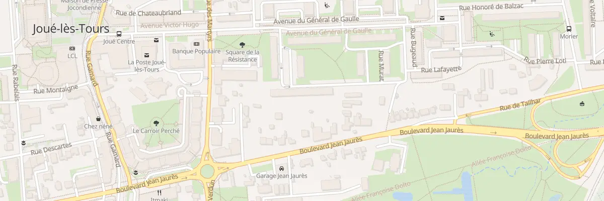 Plan du 7 Rue de Lattre de Tassigny à Joué-lès-Tours