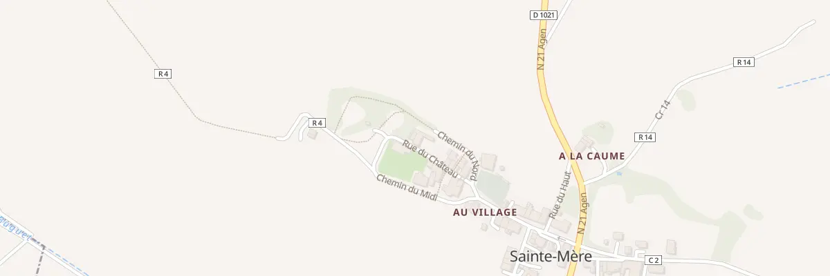 Plan du 12 Rue du Château à Sainte-Mère