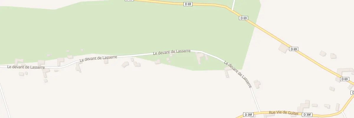 Plan du 38 Le Devant de Lasserre à Lodes