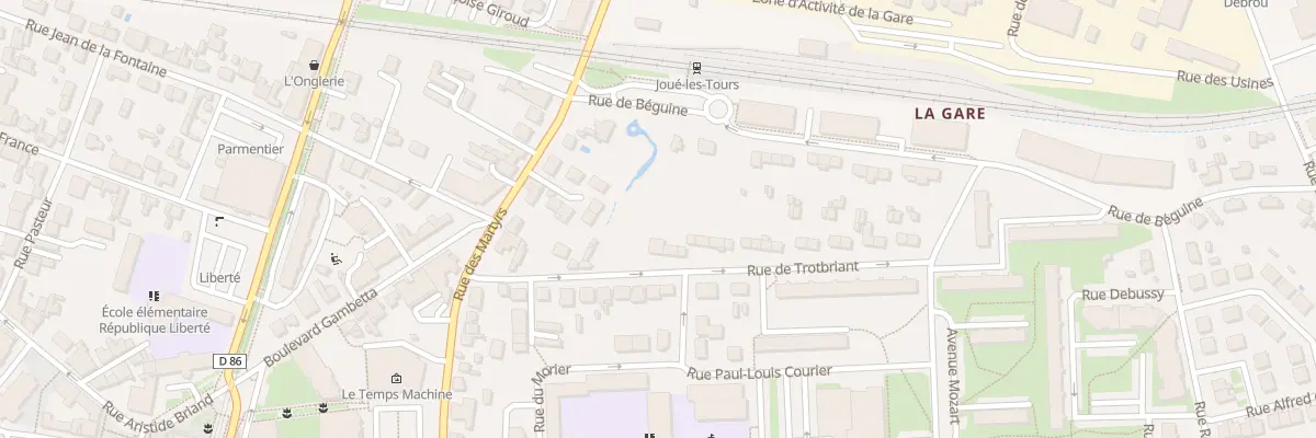 Plan du 20 Rue de Trotbriand à Joué-lès-Tours