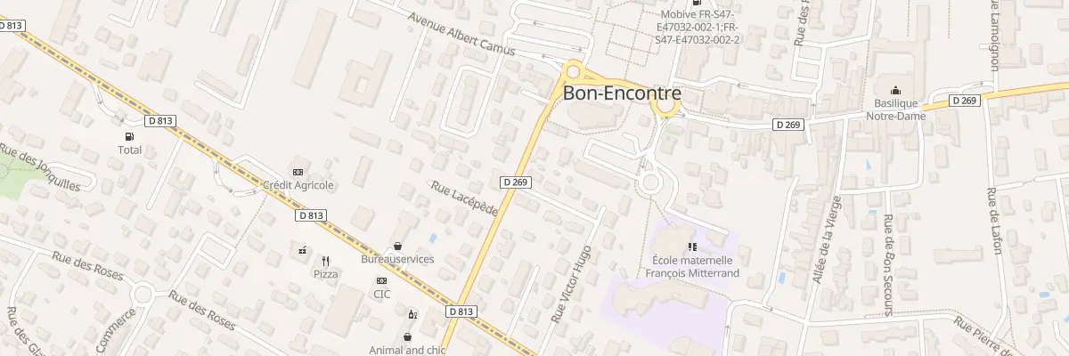 Plan du 12 Rue Lamartine à Bon-Encontre