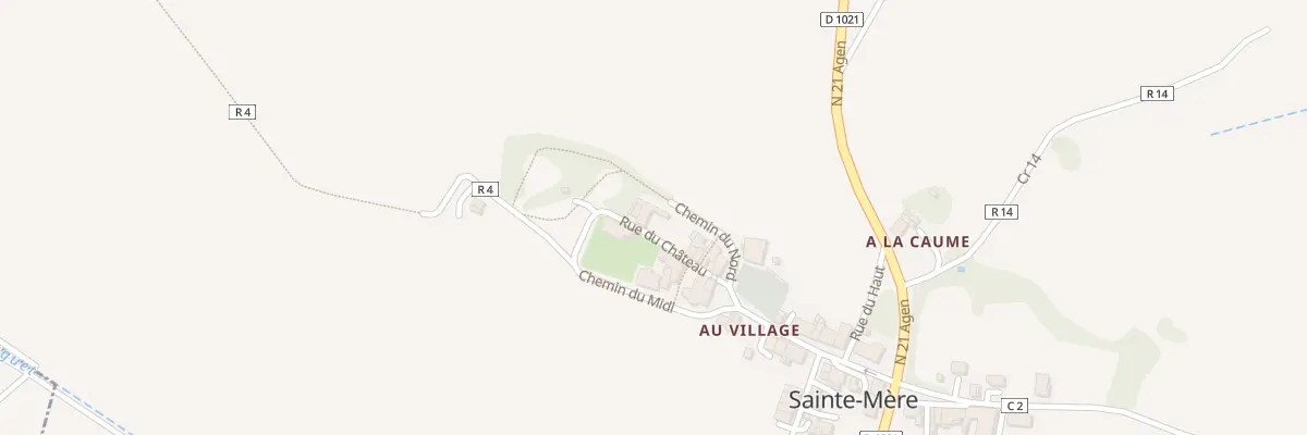 Plan du 10 Rue du Château à Sainte-Mère