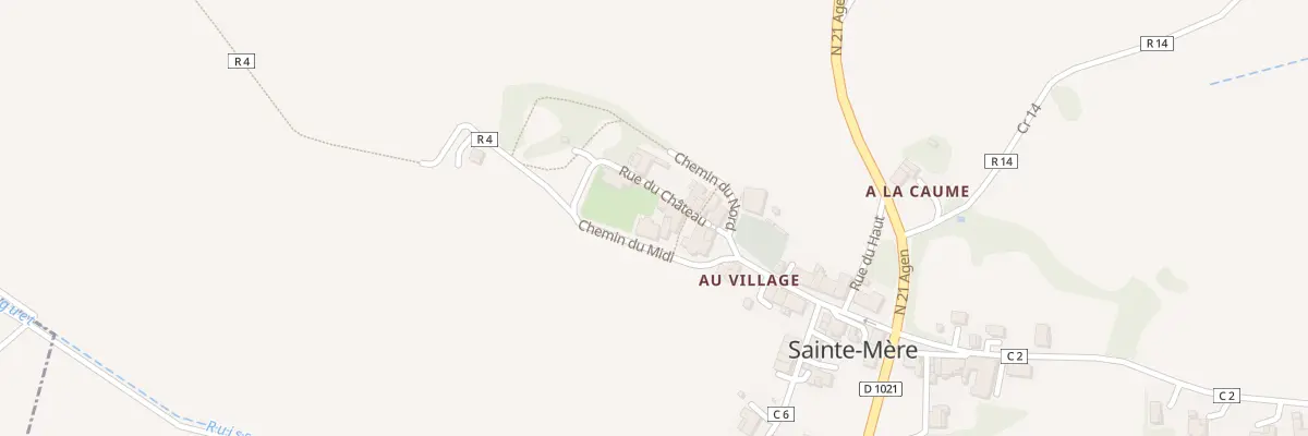 Plan du 3 Rue du Château à Sainte-Mère
