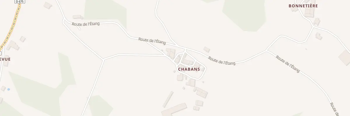 Plan du 38 Chabans à Saint-Pancrace