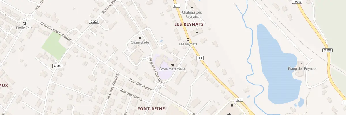 Plan du 6 Rue des Libertés à Chancelade