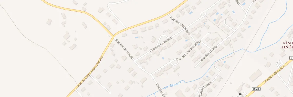 Plan du 38 Rue des Fauvettes à Pont-du-Casse