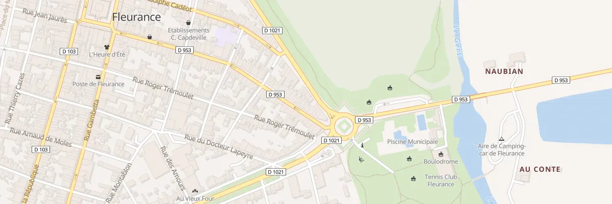 Plan du 10 Rue Jean Jaurès à Fleurance