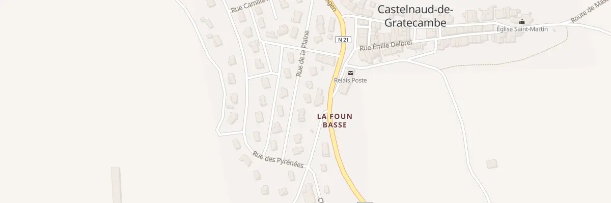 Plan du 16 Rue de la Plaine à Castelnaud-de-Gratecambe