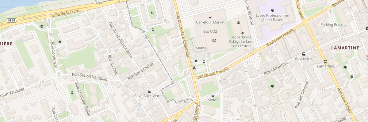 Plan du 41 Rue du docteur chaumier à Tours