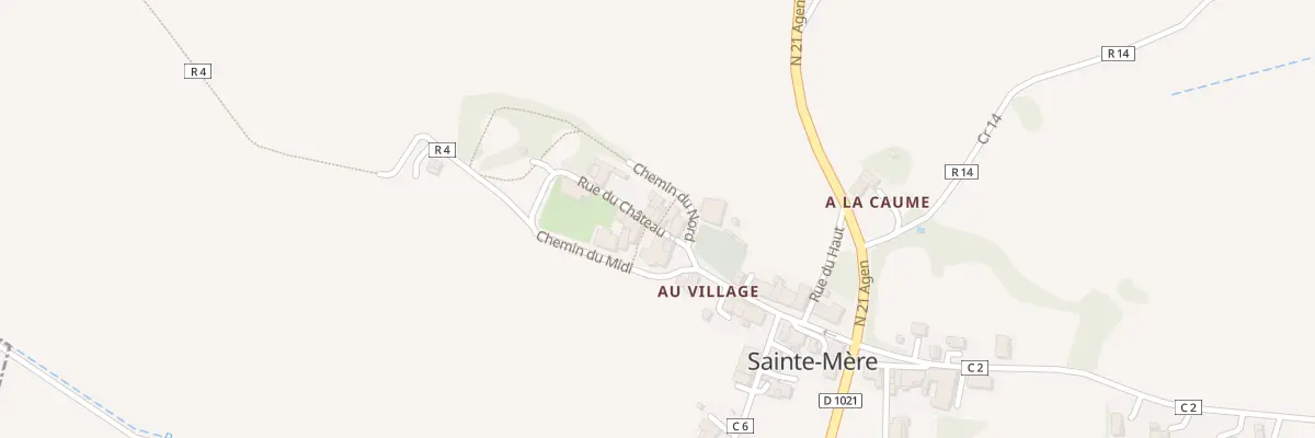 Plan du 6 Rue du Château à Sainte-Mère