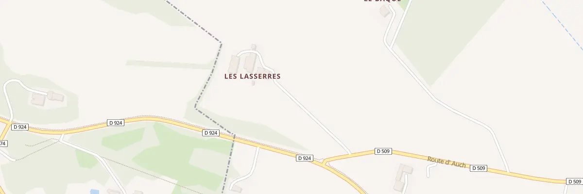 Plan du 846 Rte d’ Auch à Lahitte
