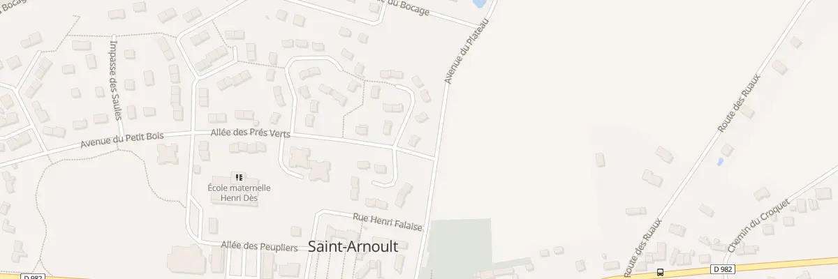 Plan du 1 All des Chataigniers à Saint-Arnoult