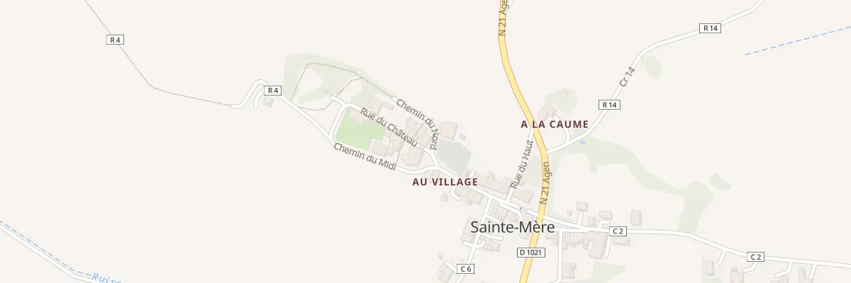Plan du 2 Rue du Château à Sainte-Mère