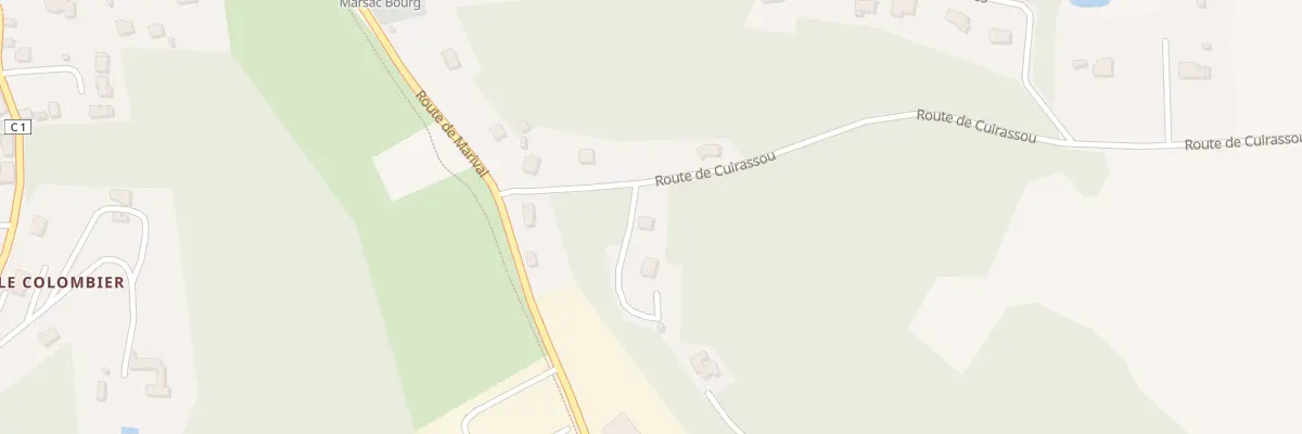 Plan du 9000 Rte de Cuirassou à Marsac-sur-l’Isle